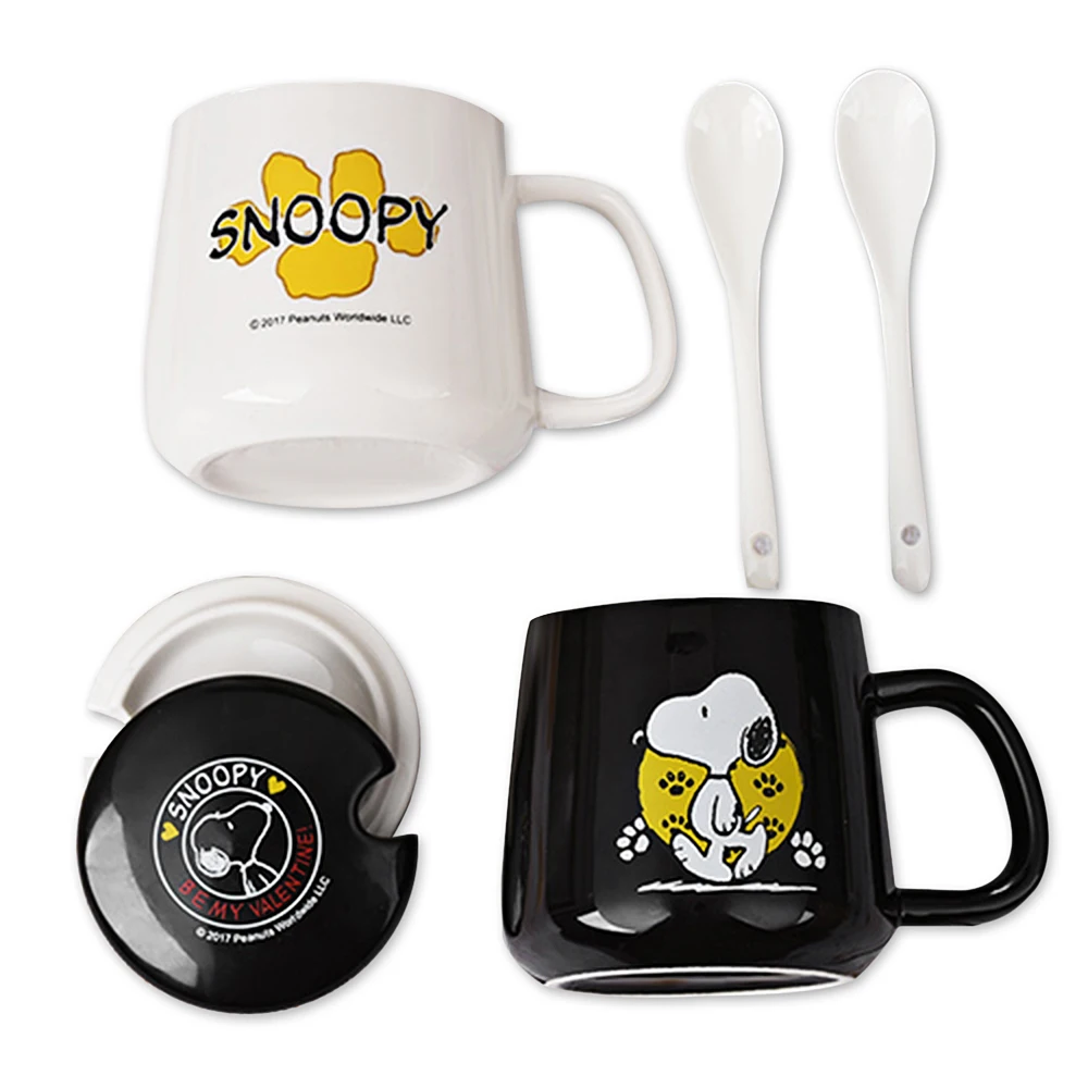 SNOOPY Creative Household Ceramic Mug 350ml Cartoon Style Office Cup With Spoon And Lid Coffee Milk Cup Porcelain Mug Nice Gift
SNOOPY Creative Household Ceramic Mug 350ml Cartoon Style Office Cup With Spoon And Lid Coffee Milk Cup Porcelain Mug Nice Gift