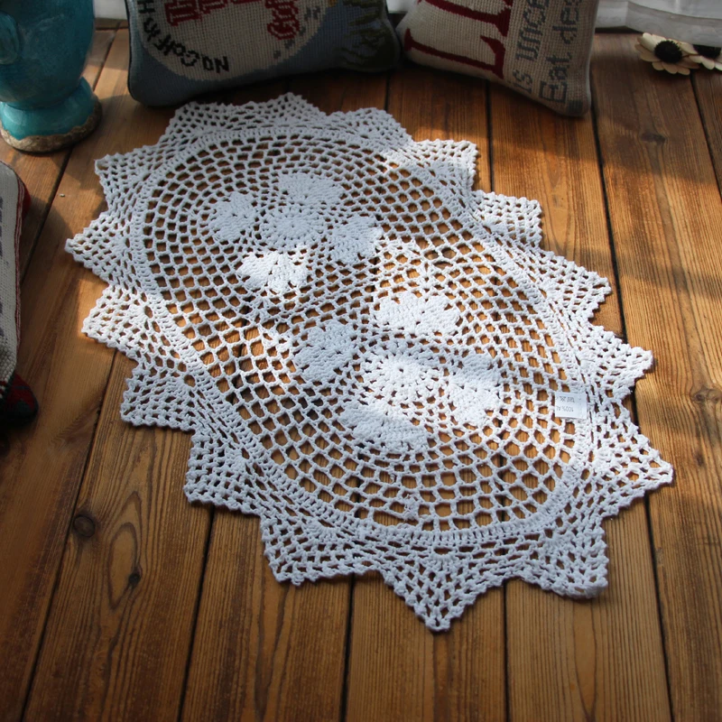 Oval 35x50cm Cotton Crochet Pad Tablet Placemat For Dining Christmas Drink Coasters Dine Marriage Banquet Table Mat Capa
Oval 35x50cm Cotton Crochet Pad Tablet Placemat For Dining Christmas Drink Coasters Dine Marriage Banquet Table Mat Capa