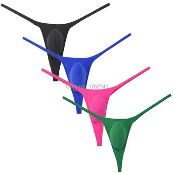 Sexy Men's Pouch Bikini Underwear Posing Contoured String Ice Silk Micro Thong T-Back
Sexy Men's Pouch Bikini Underwear Posing Contoured String Ice Silk Micro Thong T-Back