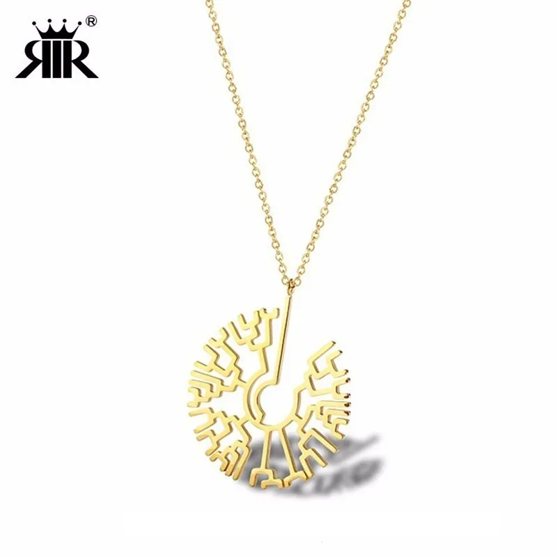 RIR Simple Stainless Steel Tree Of Life Phylogenetic Evolutionary Tree Necklace Golden Creature Evolution Jewelry Necklace
RIR Simple Stainless Steel Tree Of Life Phylogenetic Evolutionary Tree Necklace Golden Creature Evolution Jewelry Necklace