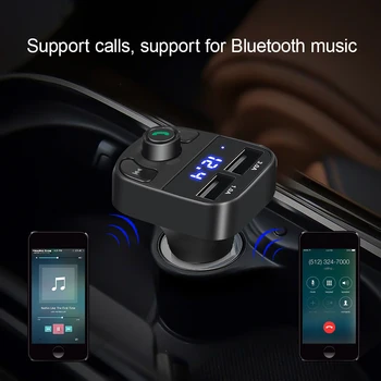 Bluetooth Car Kit Dual USB mobile phone charger FM Transmitter Handsfree Wireless Car MP3 Player FM Modulator cigarette lighter
Bluetooth Car Kit Dual USB mobile phone charger FM Transmitter Handsfree Wireless Car MP3 Player FM Modulator cigarette lighter