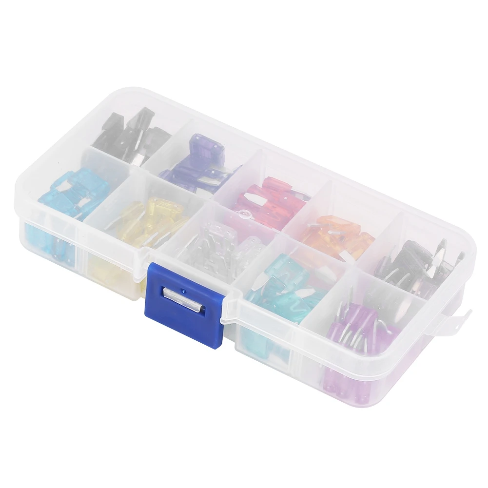 100pcs Mini Auto Car Blade Fuse Assortment Set 2-35A for Car Truck Motorcycle Eletrical Equipment Supplies Fues lade Fuse Set
100pcs Mini Auto Car Blade Fuse Assortment Set 2-35A for Car Truck Motorcycle Eletrical Equipment Supplies Fues lade Fuse Set