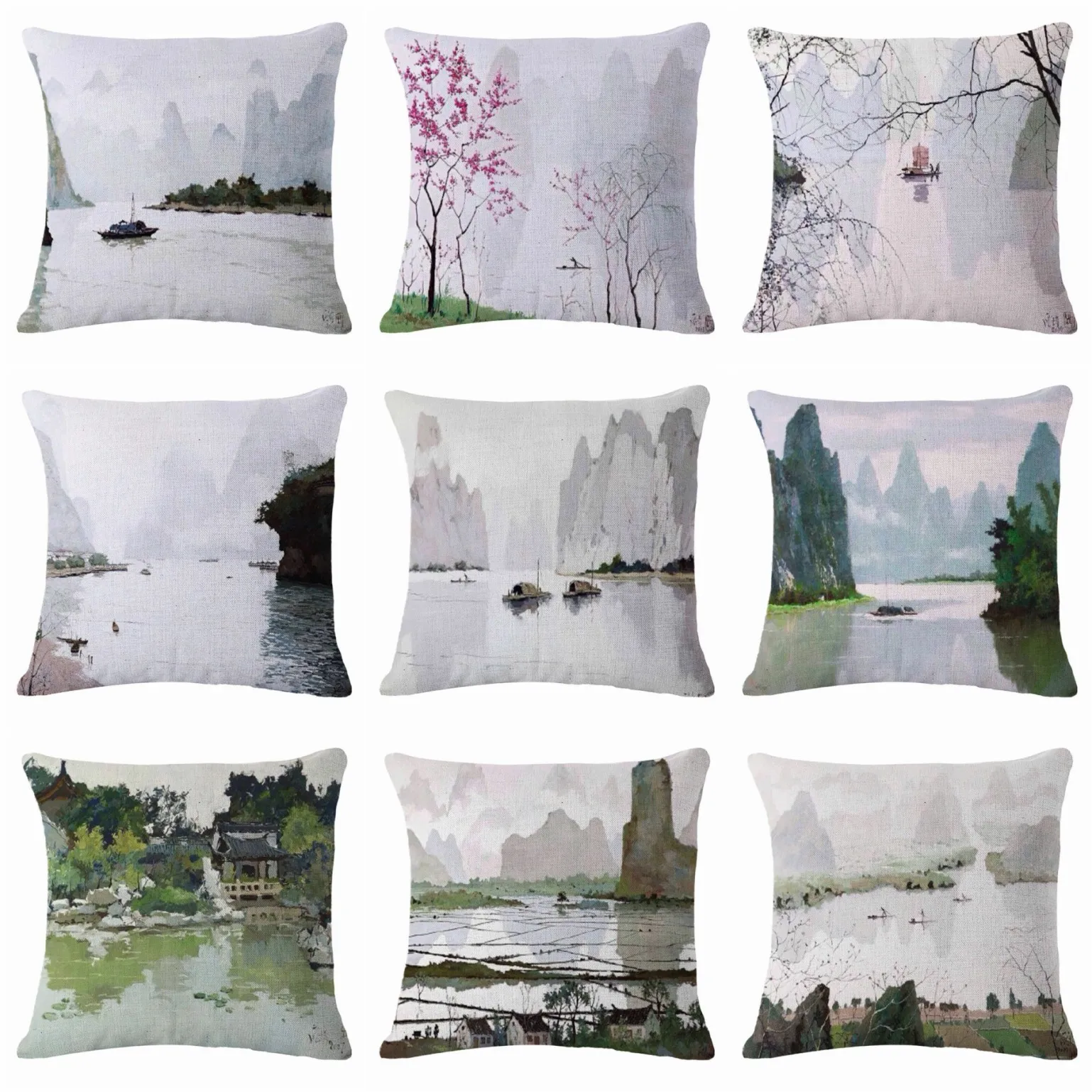 18x18''Landscape Painting Pillow Case Throw Pillowcase Cotton Linen Printed Pillow Covers for Home Textile
18x18''Landscape Painting Pillow Case Throw Pillowcase Cotton Linen Printed Pillow Covers for Home Textile