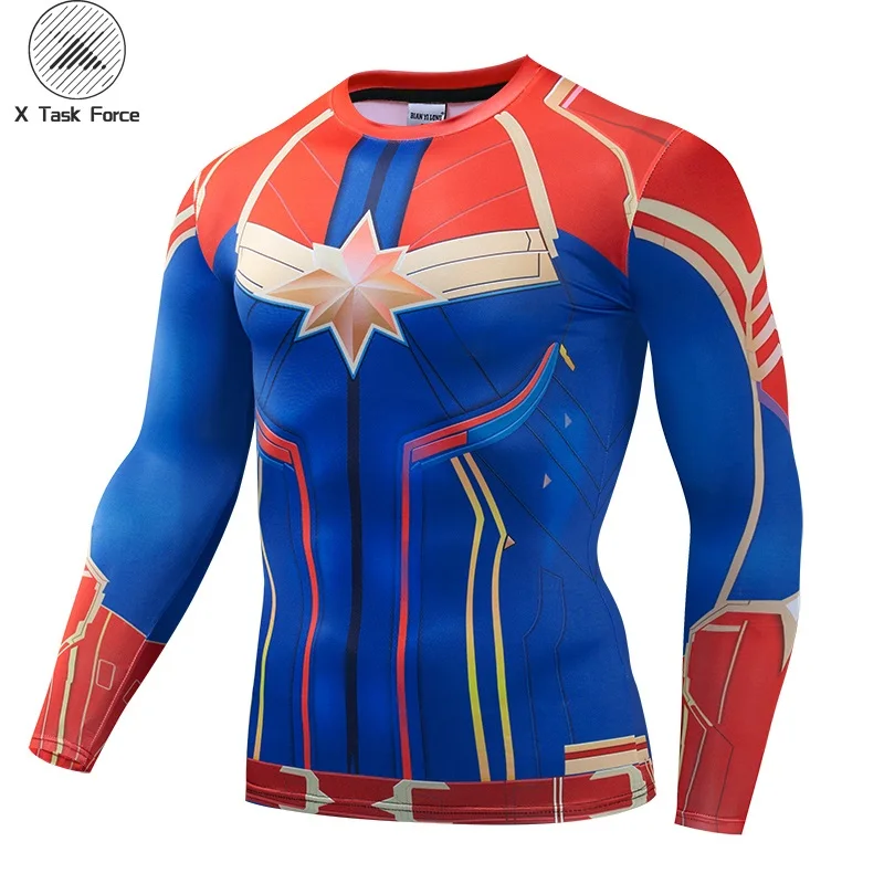 Captain Marvei 3D Printed T shirts Men Compression Shirts 2019 Long Sleeve Pattern Tops Male Comics Cosplay Costume Cloth S-4XL
Captain Marvei 3D Printed T shirts Men Compression Shirts 2019 Long Sleeve Pattern Tops Male Comics Cosplay Costume Cloth S-4XL