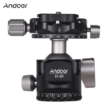 Andoer D-30 Professional Double Panoramic Head CNC Machining Aluminum Alloy Ball Head for Tripod Monopod DSLR ILDC Cameras
Andoer D-30 Professional Double Panoramic Head CNC Machining Aluminum Alloy Ball Head for Tripod Monopod DSLR ILDC Cameras