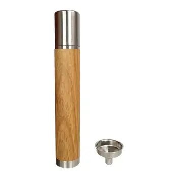 Hot selling 50ML wooden wrapped 304 stainless steel hip flask Flask for Alcohol Bottle vodka Whiskey bottle groomsmen gifts 2
Hot selling 50ML wooden wrapped 304 stainless steel hip flask Flask for Alcohol Bottle vodka Whiskey bottle groomsmen gifts 2