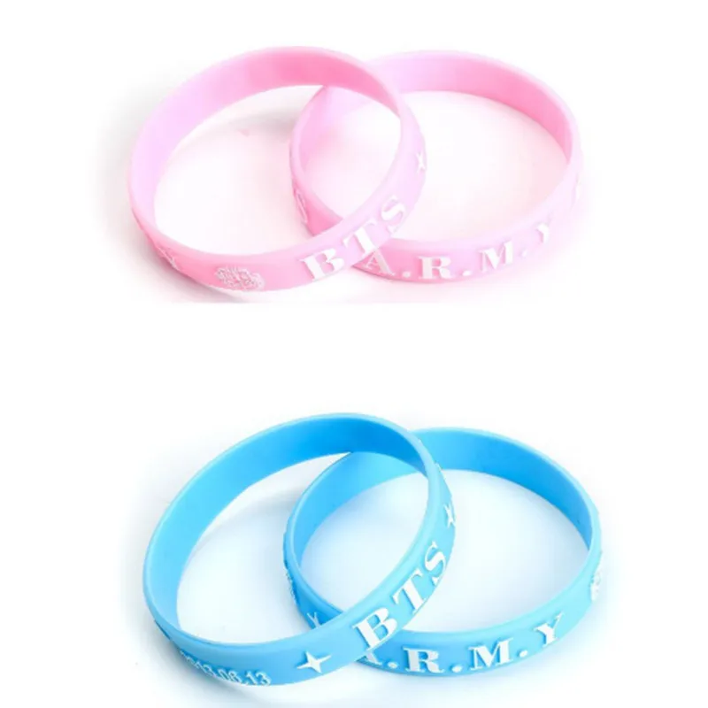 100pcs bangtan boys blue and pink silicone wristband bracelet free shipping by Epacket
100pcs bangtan boys blue and pink silicone wristband bracelet free shipping by Epacket