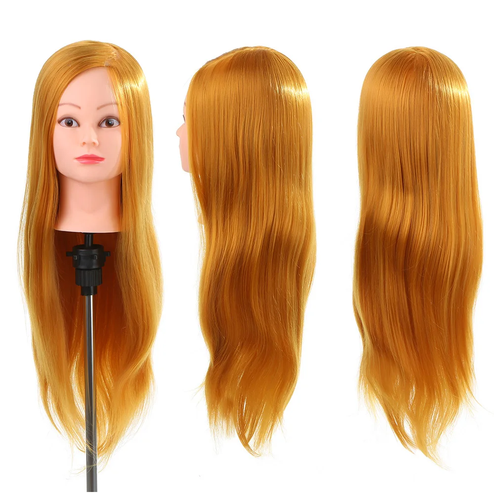 24" Dummy Head 50% Real Human Hair Training Head Hairdressing Salon Head + Clamp Holder Hairdressing Practice Head Golden Yellow
24" Dummy Head 50% Real Human Hair Training Head Hairdressing Salon Head + Clamp Holder Hairdressing Practice Head Golden Yellow