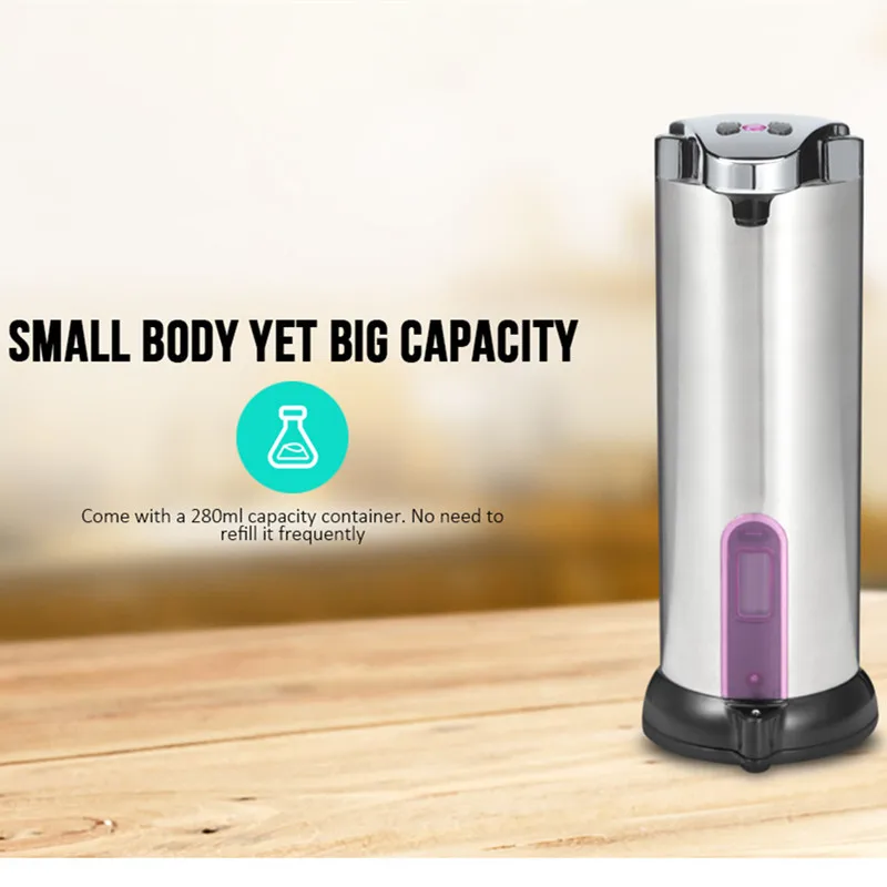 Automatic Soap Dispenser Infrared Sensing Induction 4-Level Adjustment For Bathroom Body Lotion Kitchen Disinfectant 280ml
Automatic Soap Dispenser Infrared Sensing Induction 4-Level Adjustment For Bathroom Body Lotion Kitchen Disinfectant 280ml