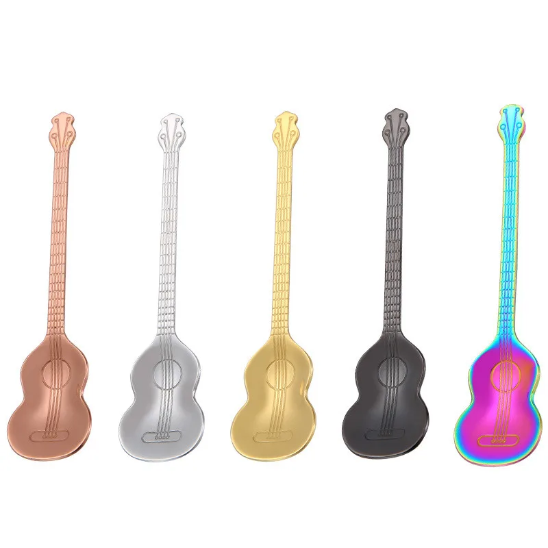 Portable 1pcs Stainless Steel Spoon Guitar Shape Hiking Camping Tableware Stirring Spoon Small Outdoor Tablewar Scoop Creative
Portable 1pcs Stainless Steel Spoon Guitar Shape Hiking Camping Tableware Stirring Spoon Small Outdoor Tablewar Scoop Creative
