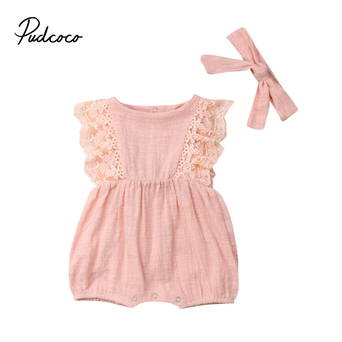 Pudcoco Hot Newborn Kids Baby Girls Clothes Cotton Solid Lace Romper Jumpsuit Outfits Clothes 0-24 M
Pudcoco Hot Newborn Kids Baby Girls Clothes Cotton Solid Lace Romper Jumpsuit Outfits Clothes 0-24 M