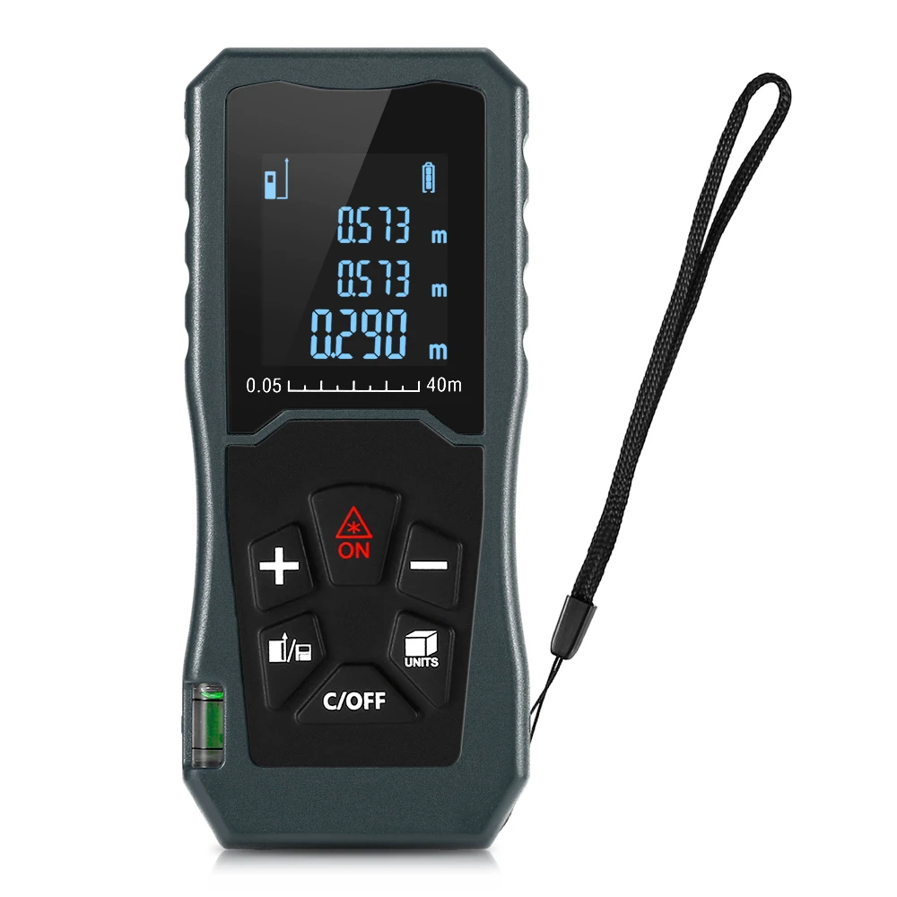 Multipurpose Handheld Rangefinder 40M Laser Distance Meter Portable Dust and Splash Proof Laser Rangefinders For Buildings
Multipurpose Handheld Rangefinder 40M Laser Distance Meter Portable Dust and Splash Proof Laser Rangefinders For Buildings