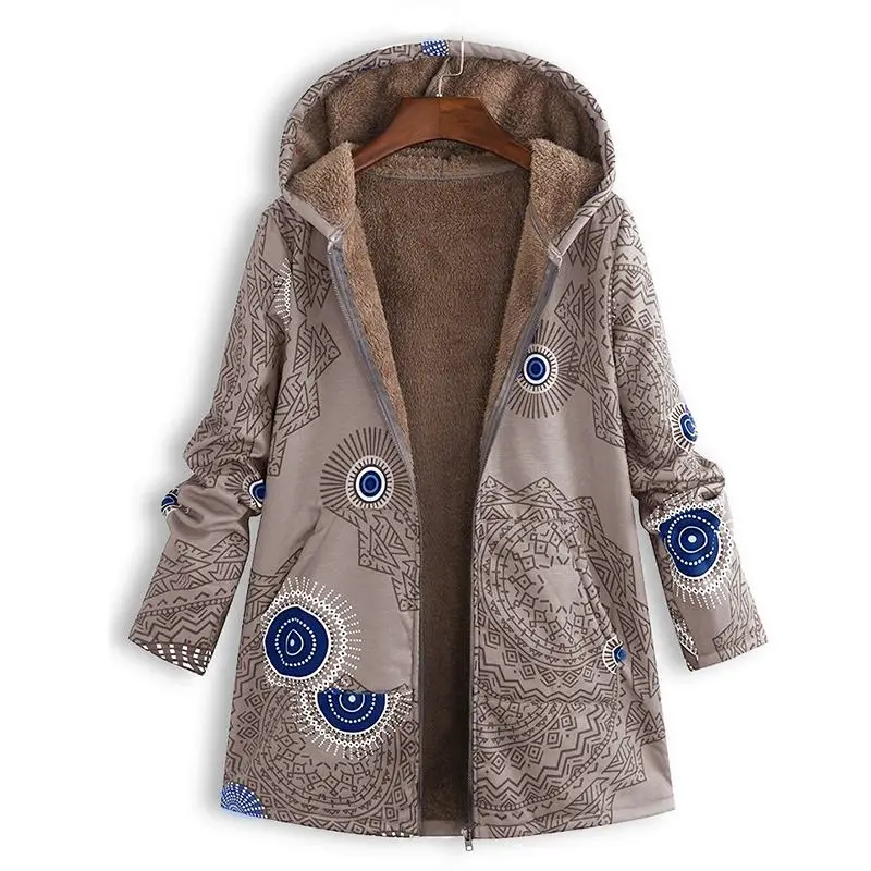 Plus Size 2019 Autumn Women Long Sleeve Hooded Print Coat Vintage Female Fleece Jackets Ladies Zip Up Coats Outwear Outwear
Plus Size 2019 Autumn Women Long Sleeve Hooded Print Coat Vintage Female Fleece Jackets Ladies Zip Up Coats Outwear Outwear