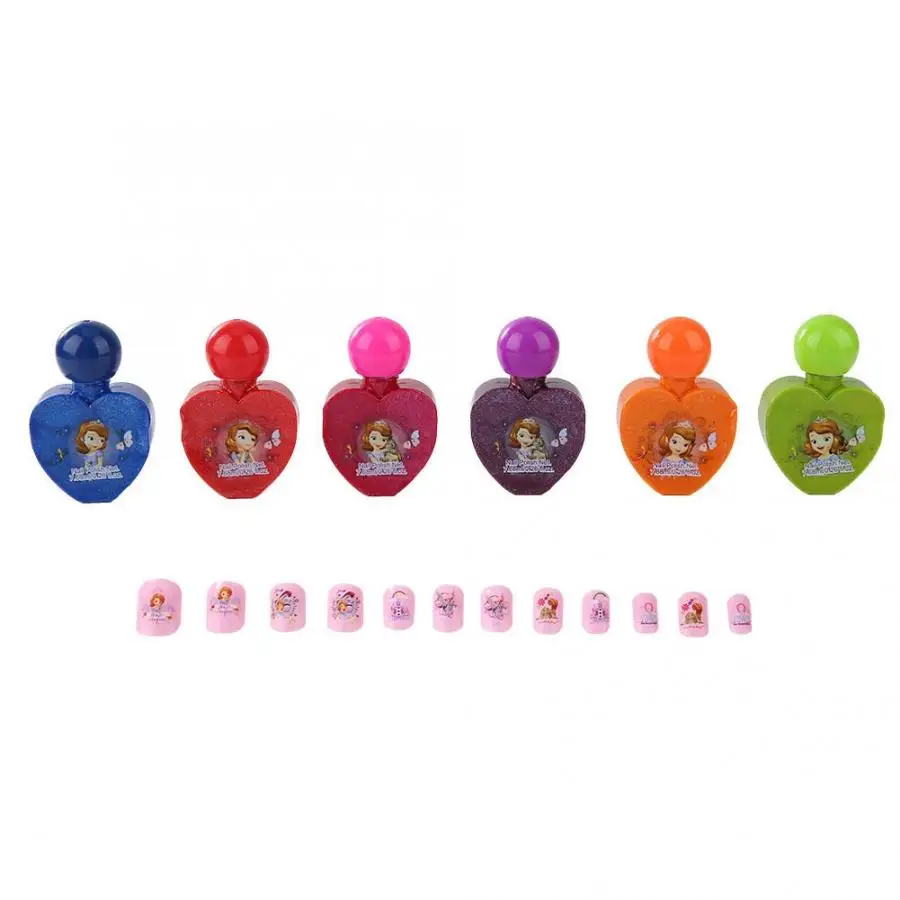 6 bottles Kids Safety Nail Polish Toys With Nail Sticker Non-toxic Baby Girls Princess Nail Polish Kit Set kids Makeup Tool
6 bottles Kids Safety Nail Polish Toys With Nail Sticker Non-toxic Baby Girls Princess Nail Polish Kit Set kids Makeup Tool