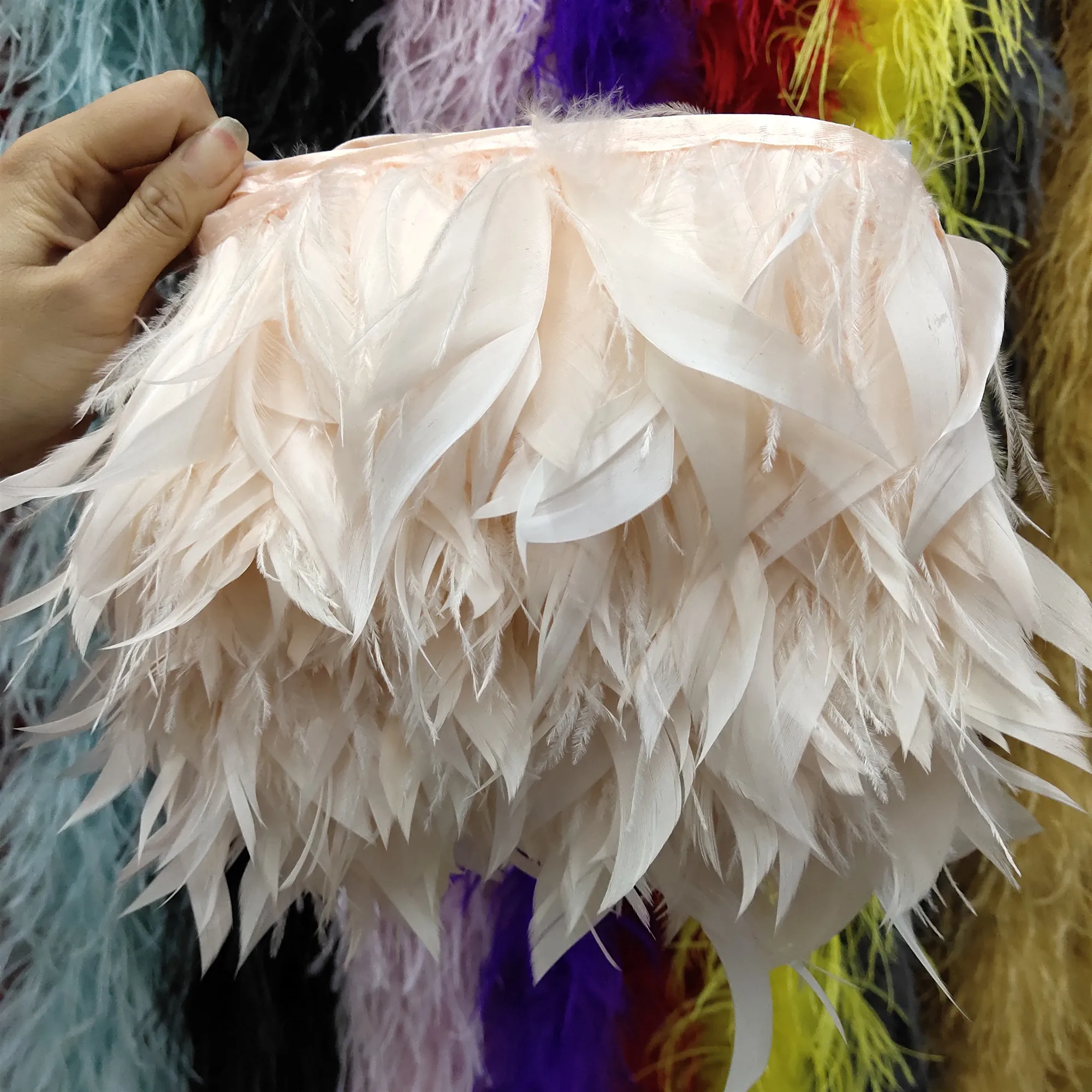 New 1Yards Water Red Natural Turkey and Ostrich Feather Ribbon 10-15cm/4-6 inch For weddings Dress/Craft Supplies Decoration
New 1Yards Water Red Natural Turkey and Ostrich Feather Ribbon 10-15cm/4-6 inch For weddings Dress/Craft Supplies Decoration