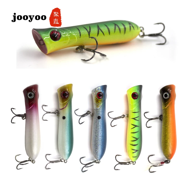 Hot 1pcs Fishing Lures 8cm/12.5g Top water Bait 5 Color Hard Bait Artificial Wobblers Plastic Fishing Tackle 6# Double Hooks
Hot 1pcs Fishing Lures 8cm/12.5g Top water Bait 5 Color Hard Bait Artificial Wobblers Plastic Fishing Tackle 6# Double Hooks