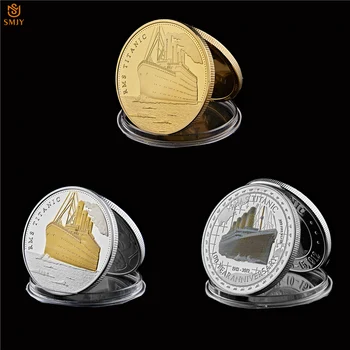 3Pcs/set 40mm Euro RMS Titanic Olympic-class Cruise Ship Crash Route Gold/Silver Elizabeth II challenge Coins Set Collection
3Pcs/set 40mm Euro RMS Titanic Olympic-class Cruise Ship Crash Route Gold/Silver Elizabeth II challenge Coins Set Collection