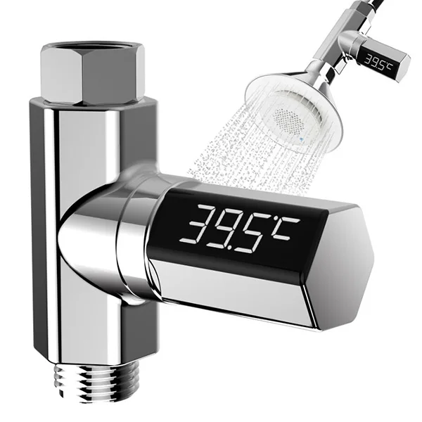 Water Temperature Display Thermometer Temperature Instruments Built-In Water Flow Generator Measuring Tools for Home / Hotel
Water Temperature Display Thermometer Temperature Instruments Built-In Water Flow Generator Measuring Tools for Home / Hotel