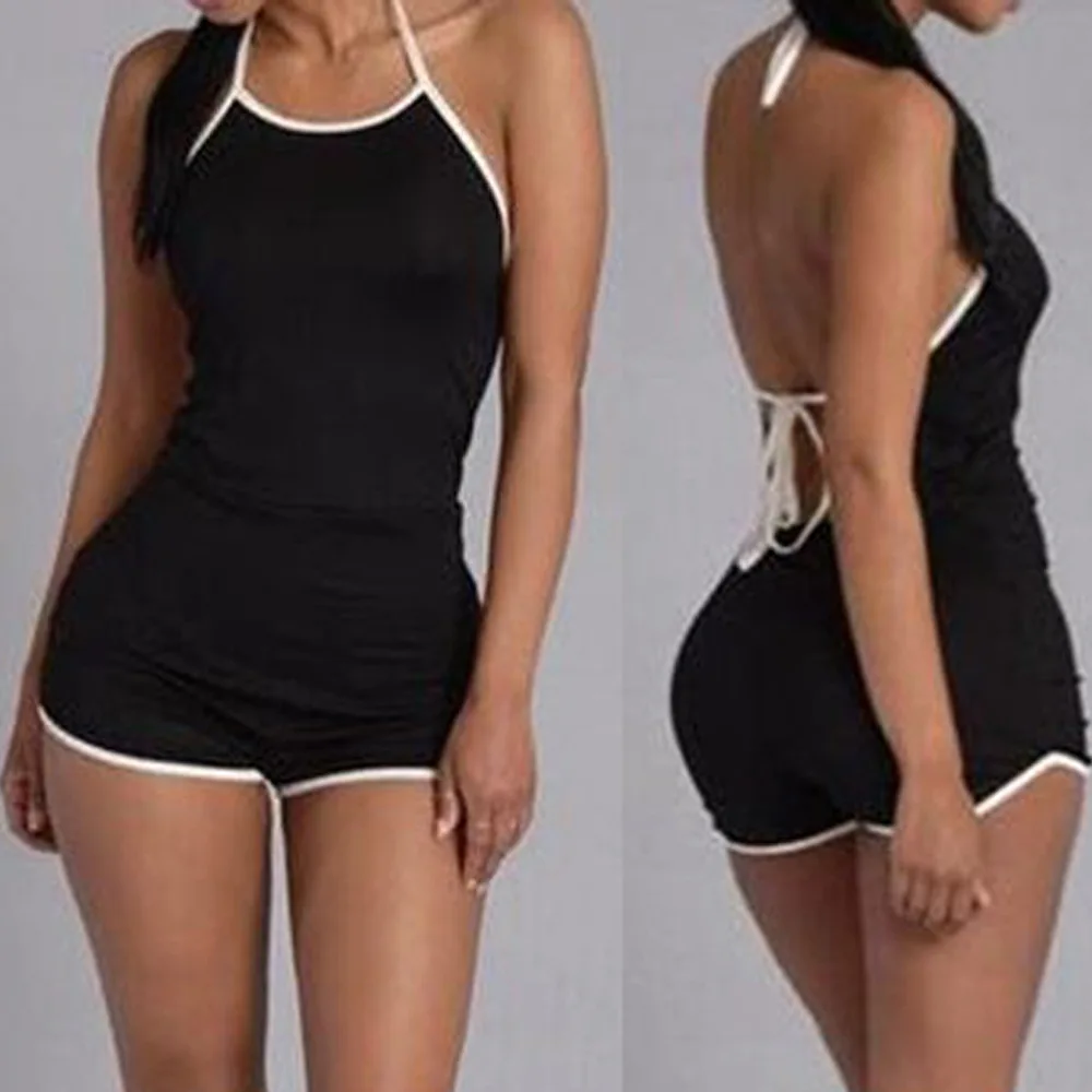 Yewa Women's Sexy Halter Tops Playsuit Backless Lace Up Skinny Rompers Womens Jumpsuit Off Shoulder Bodysuit 2019 Summer Best
Yewa Women's Sexy Halter Tops Playsuit Backless Lace Up Skinny Rompers Womens Jumpsuit Off Shoulder Bodysuit 2019 Summer Best