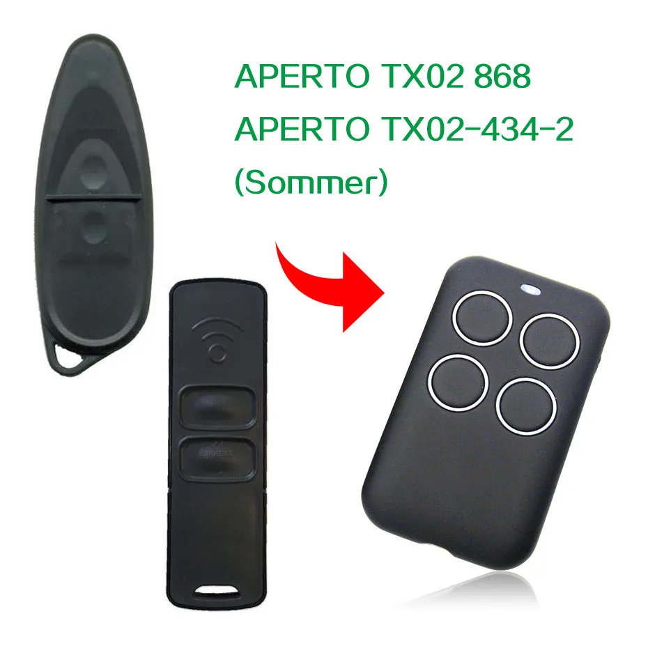 APERTO TX02 868 434 remote control APERTO universal gate door remote control 433,92 MHz
APERTO TX02 868 434 remote control APERTO universal gate door remote control 433,92 MHz
