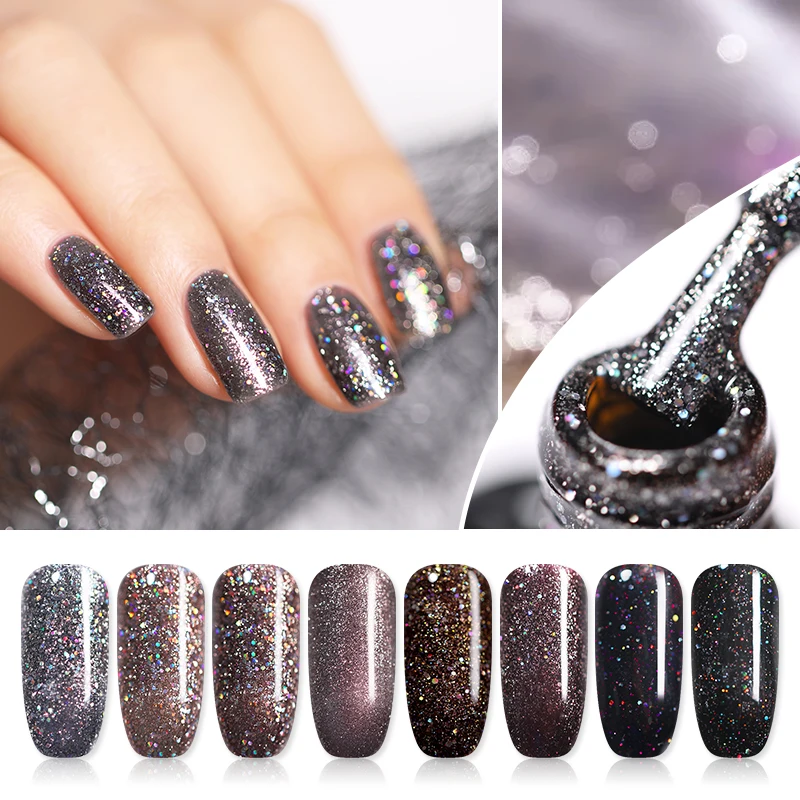 UR SUGAR 7.5ml Black UV Nail Gel Polish Holographic Glitter Led Gel Nail Polish Soak Off Nail Varnish Manicure Lacquer
UR SUGAR 7.5ml Black UV Nail Gel Polish Holographic Glitter Led Gel Nail Polish Soak Off Nail Varnish Manicure Lacquer