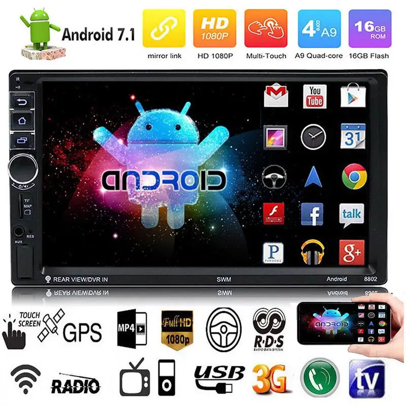 7-inch Touch Screen Car Mp5 Player Android 7.1 Bluetooth MP5 Player Car Two-stand MP4/GPS Navigation Integrated Car Mp5 Player
7-inch Touch Screen Car Mp5 Player Android 7.1 Bluetooth MP5 Player Car Two-stand MP4/GPS Navigation Integrated Car Mp5 Player