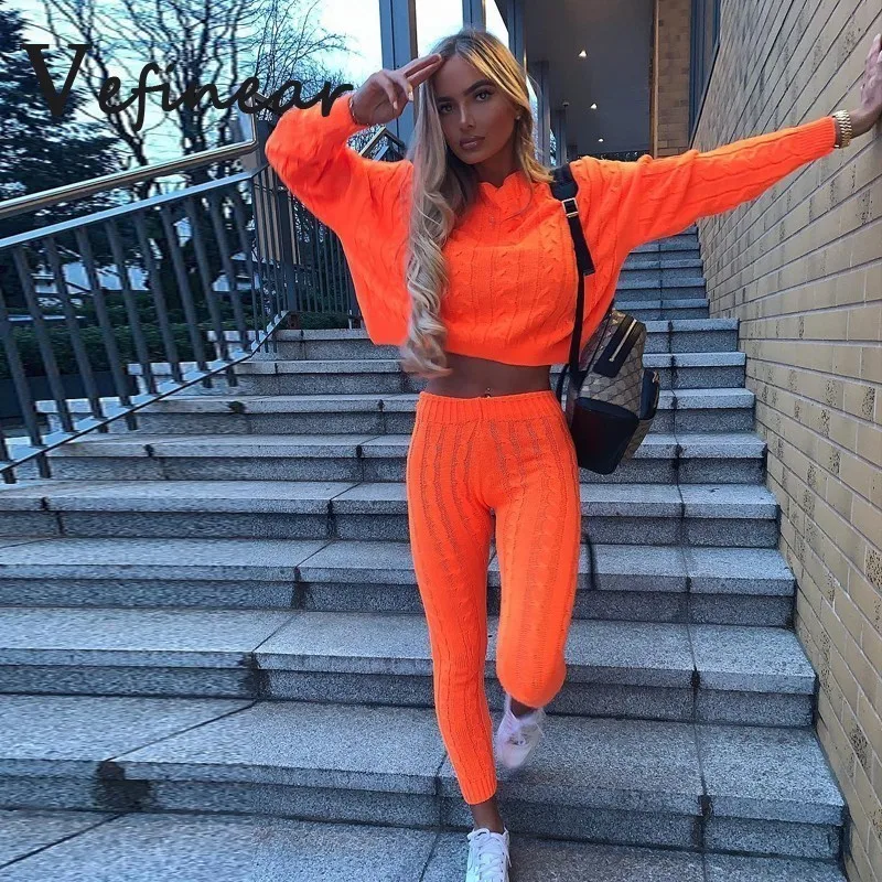 New Autumn Cotton Tracksuit Women 2 Two Piece Set Sweater Top+Pants Knitted Suit Knitting Set Women Outwear Two Piece Set
New Autumn Cotton Tracksuit Women 2 Two Piece Set Sweater Top+Pants Knitted Suit Knitting Set Women Outwear Two Piece Set