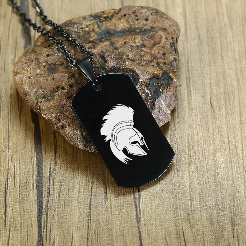 Spartan Helmet Dog Tag Pendant Necklace for Men Personalised Engravable Stainless Steel Gift on Birthday Male Jewelry
Spartan Helmet Dog Tag Pendant Necklace for Men Personalised Engravable Stainless Steel Gift on Birthday Male Jewelry