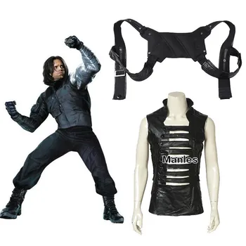 Captain America 2 Winter Soldier James Buchanan Barnes Cosplay Costume Adult Halloween Only Vest Shirt Belt Accessories Leather
Captain America 2 Winter Soldier James Buchanan Barnes Cosplay Costume Adult Halloween Only Vest Shirt Belt Accessories Leather