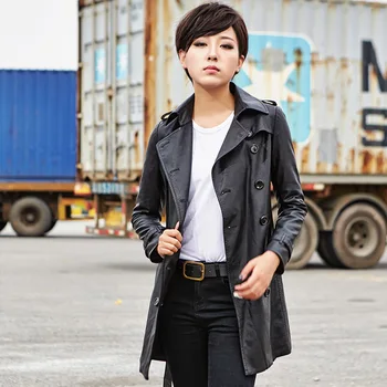 Autumn New Black Faux Leather Coat Female Leather Jackets Medium Length PU Leather Jacket Women Large Sizes Leather Outerwear
Autumn New Black Faux Leather Coat Female Leather Jackets Medium Length PU Leather Jacket Women Large Sizes Leather Outerwear