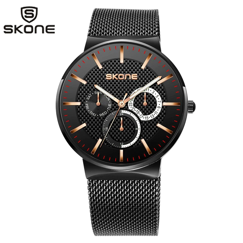 Reloj Skone Watch Men Stainless Steel Business Waterproof Male Clock Relogio Masculino Chronograph Quartz Stylish Man Watches
Reloj Skone Watch Men Stainless Steel Business Waterproof Male Clock Relogio Masculino Chronograph Quartz Stylish Man Watches