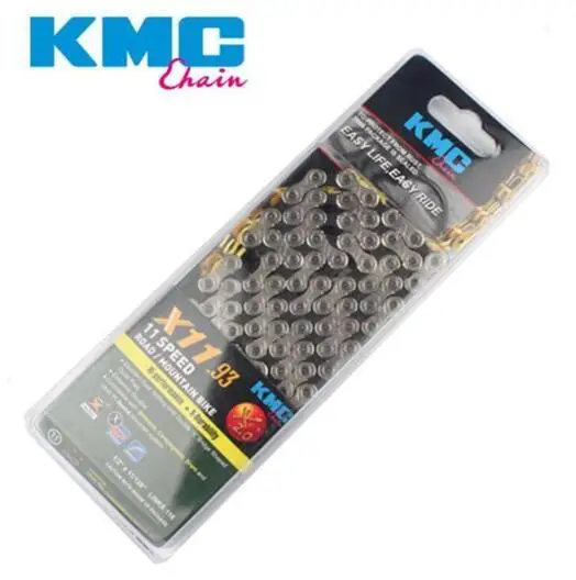 Фото Kmc Mtb Titanium Road Chain Factors Direct 11 Ultra Light Speed Double X X11 X11.93  Спорт и | Bicycle Chain (33004374479)