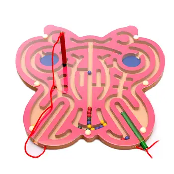 Magnetic Wand Marbles Labyrinth Animal Maze Educational Kids Wooden Parenting Family Game Toys 
Magnetic Wand Marbles Labyrinth Animal Maze Educational Kids Wooden Parenting Family Game Toys