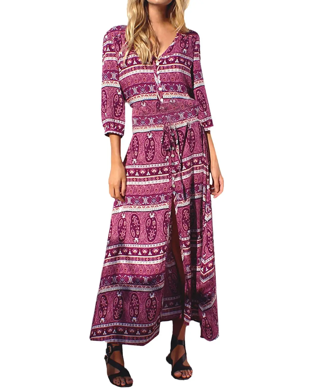 5XL Bohemia 2019 Women Summer Beach Maxi Long Dress High Split Floral Print Button Sundress Sexy V Neck Evening Party Dresses
5XL Bohemia 2019 Women Summer Beach Maxi Long Dress High Split Floral Print Button Sundress Sexy V Neck Evening Party Dresses
