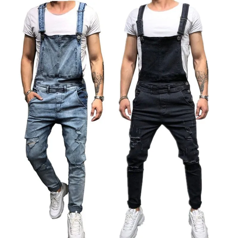 Kpop Men's Ripped Jeans Jumpsuits Street Fashion Denim Bib Slim Overalls For Man Do Old Hole Suspender Pants Plus Size S-XXXL
Kpop Men's Ripped Jeans Jumpsuits Street Fashion Denim Bib Slim Overalls For Man Do Old Hole Suspender Pants Plus Size S-XXXL