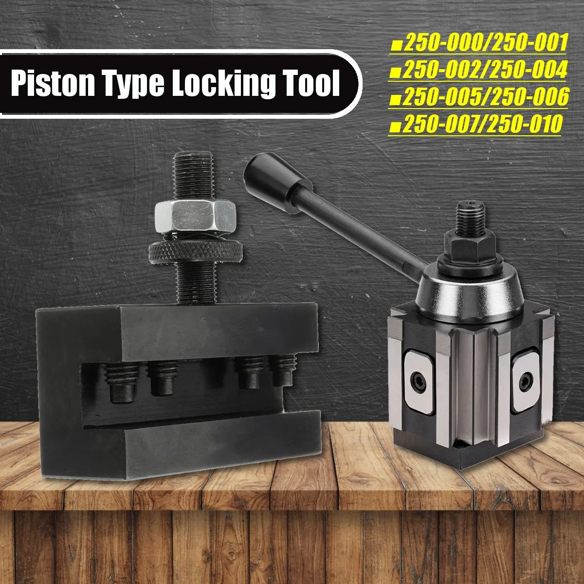 DMC-250-000 Cuniform GIB Type Quick Change Tools Kit 250 001-010 Tool Holder Piston Type Locking Tools for Lathe Tools
DMC-250-000 Cuniform GIB Type Quick Change Tools Kit 250 001-010 Tool Holder Piston Type Locking Tools for Lathe Tools