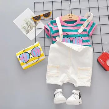 Summer Baby Girl Clothing Toddler Garment Infant Fashion Clothes Suits T Shirt Bib Shorts 2pcs/sets Kid Children Casual Costume
Summer Baby Girl Clothing Toddler Garment Infant Fashion Clothes Suits T Shirt Bib Shorts 2pcs/sets Kid Children Casual Costume