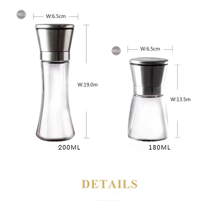 180ml Manual Pepper Mill with Adjustable Coarseness star anise Sesame Herb Spice Garlic Salt and Black Pepper Muller Grinder
180ml Manual Pepper Mill with Adjustable Coarseness star anise Sesame Herb Spice Garlic Salt and Black Pepper Muller Grinder