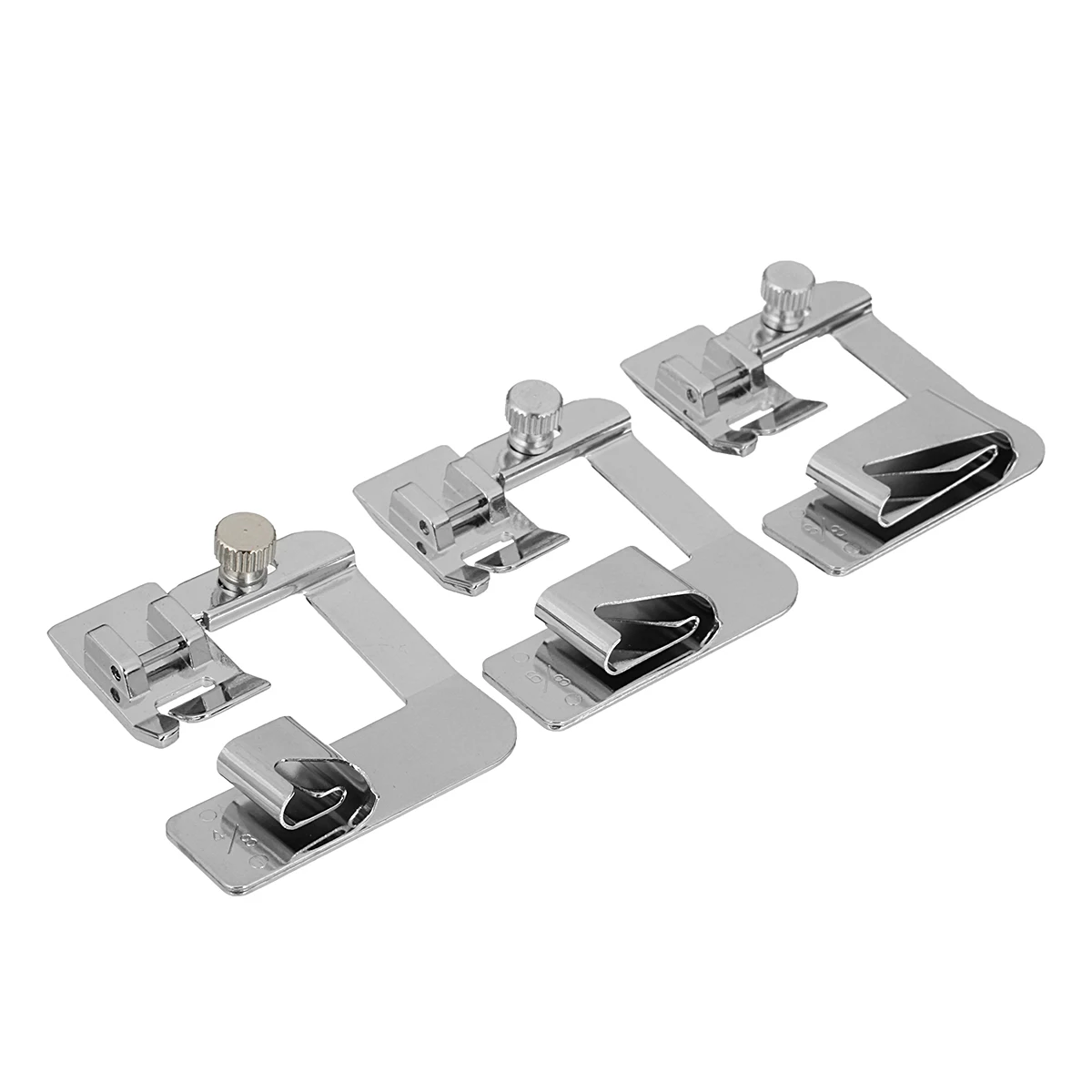 Metal 3PCS Ruffler Wide Rolled Hem Set Sewing Machine Hemmer Foot 13mm/19mm/25mm DIY Sewing Machine Accessories Replacement
Metal 3PCS Ruffler Wide Rolled Hem Set Sewing Machine Hemmer Foot 13mm/19mm/25mm DIY Sewing Machine Accessories Replacement