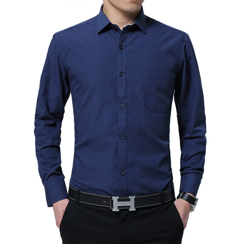 2019 Men shirts Casual Long Sleeved Solid Shirt Slim Fit Male Social Business Dress Shirt Brand Men Clothing Soft Comfortable
2019 Men shirts Casual Long Sleeved Solid Shirt Slim Fit Male Social Business Dress Shirt Brand Men Clothing Soft Comfortable