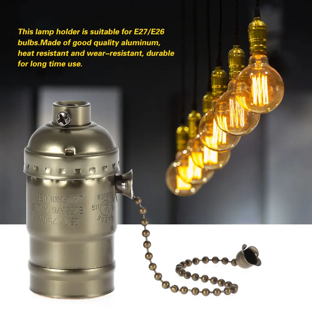 light socket Vintage Style Lamp Light Base Socket Holder for E26 E27 Screw Bulbs lamp holder e27 base lamp socket 
light socket Vintage Style Lamp Light Base Socket Holder for E26 E27 Screw Bulbs lamp holder e27 base lamp socket