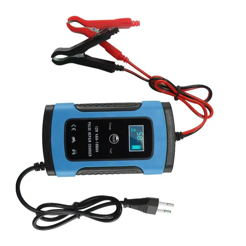 Car Battery Charger 110V to 220V Intelligent Fast Power Charging Wet Dry Lead Acid Digital LCD Display 12V 6A
Car Battery Charger 110V to 220V Intelligent Fast Power Charging Wet Dry Lead Acid Digital LCD Display 12V 6A