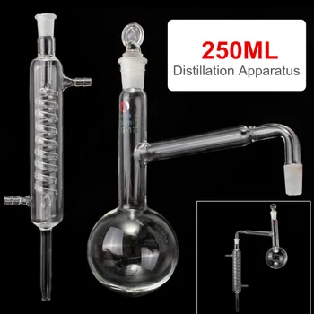 KICUTE 250ml Laboratory Chemistry Distillation Apparatus Lab Glassware Kit with 14/23 Joint
KICUTE 250ml Laboratory Chemistry Distillation Apparatus Lab Glassware Kit with 14/23 Joint