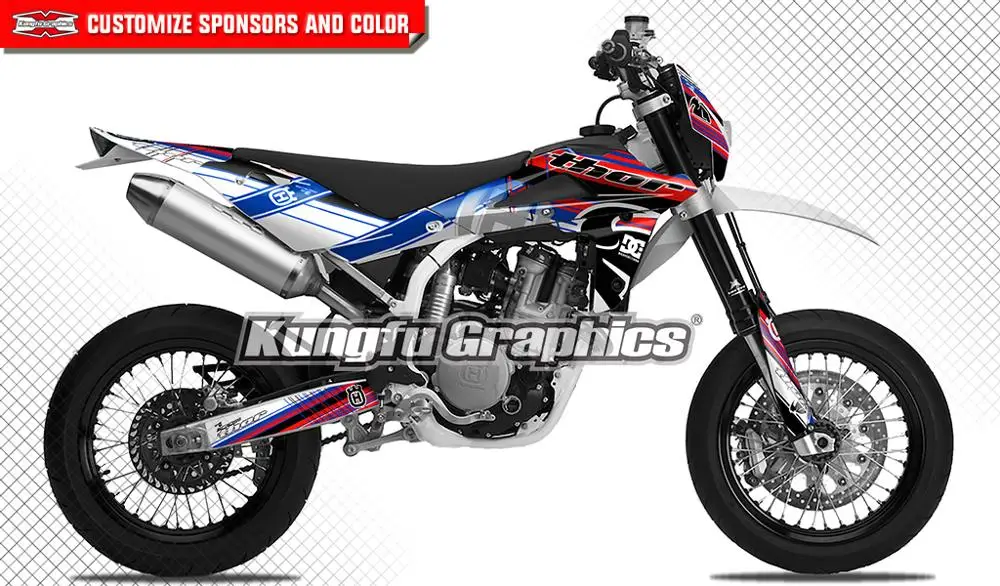 KUNGFU GRAPHICS Custom Motorcycle Decals Motocross Stickers Kit Vehicle Wraps Fit Husqvarna SM SMR 450 510 530 2008 2009 2010
KUNGFU GRAPHICS Custom Motorcycle Decals Motocross Stickers Kit Vehicle Wraps Fit Husqvarna SM SMR 450 510 530 2008 2009 2010