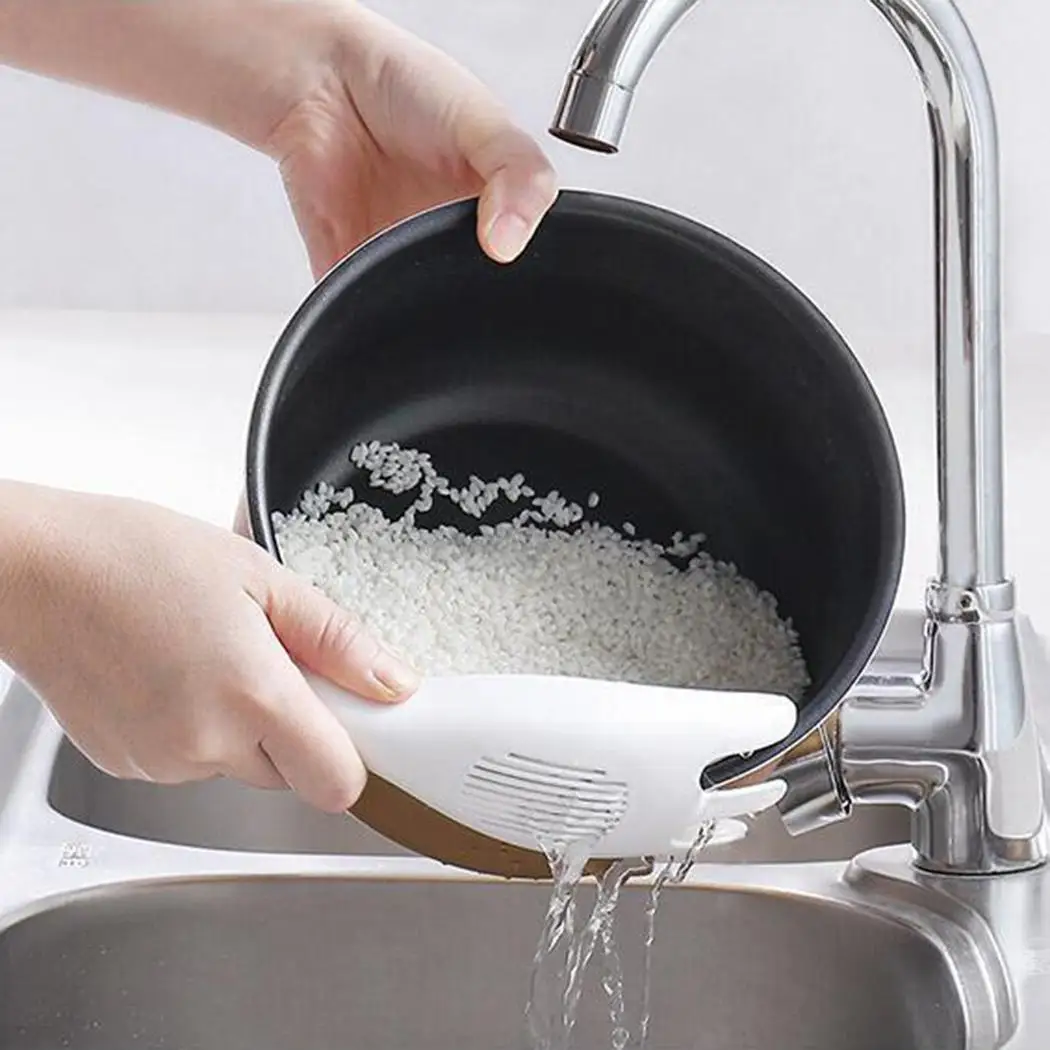 Kitchen Multifunctional Rice Washing Spoon Drainer Portable White Beige Filter Washing Rice Rice Washing Spoon 20x6cm
Kitchen Multifunctional Rice Washing Spoon Drainer Portable White Beige Filter Washing Rice Rice Washing Spoon 20x6cm