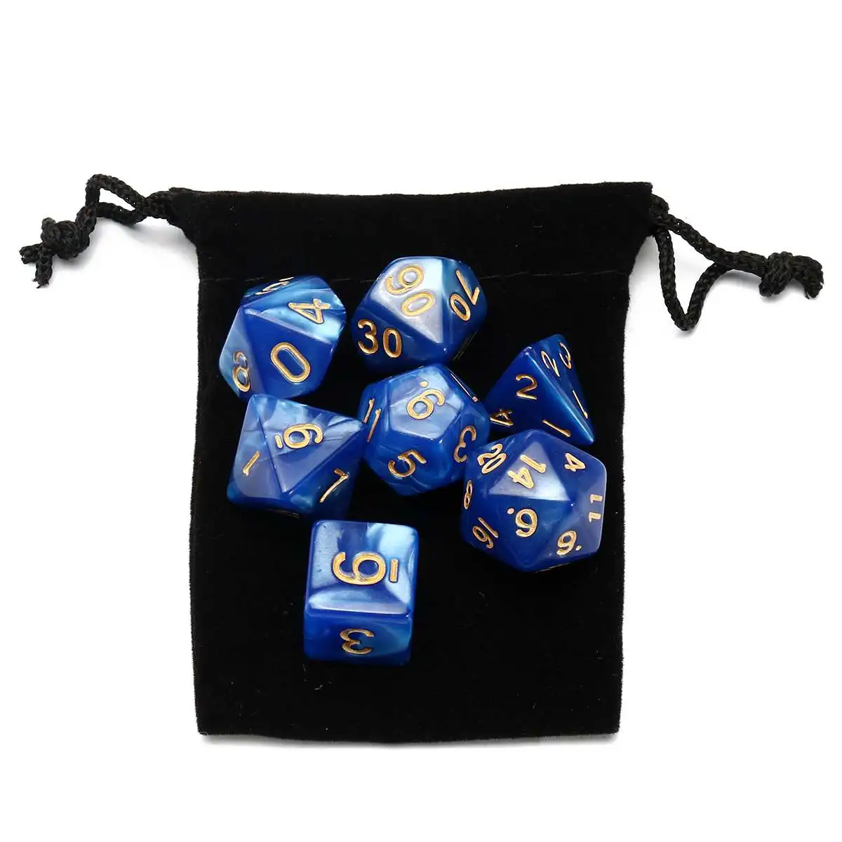 7pcs/set D4 - D20 Dices Black Pearlescent Polyhedral Dices With Bag Set For RPG Party Bar Poker Interesting Role Playing Games T
7pcs/set D4 - D20 Dices Black Pearlescent Polyhedral Dices With Bag Set For RPG Party Bar Poker Interesting Role Playing Games T