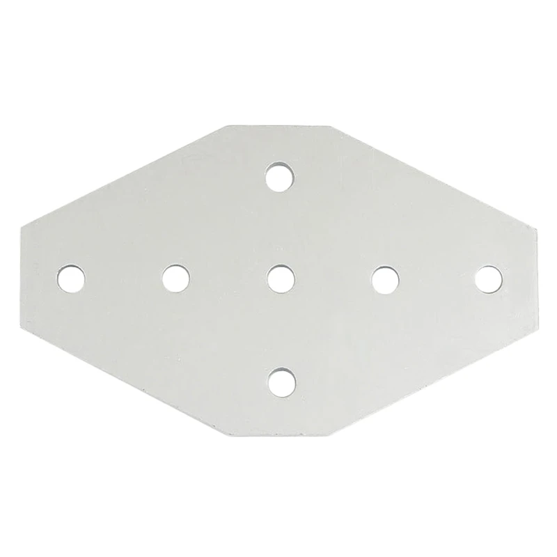 7 Hole Cross Joining Plate 100x60x4Mm Aluminum Profile Accessories For V-Slot/T-Slot Rail
7 Hole Cross Joining Plate 100x60x4Mm Aluminum Profile Accessories For V-Slot/T-Slot Rail