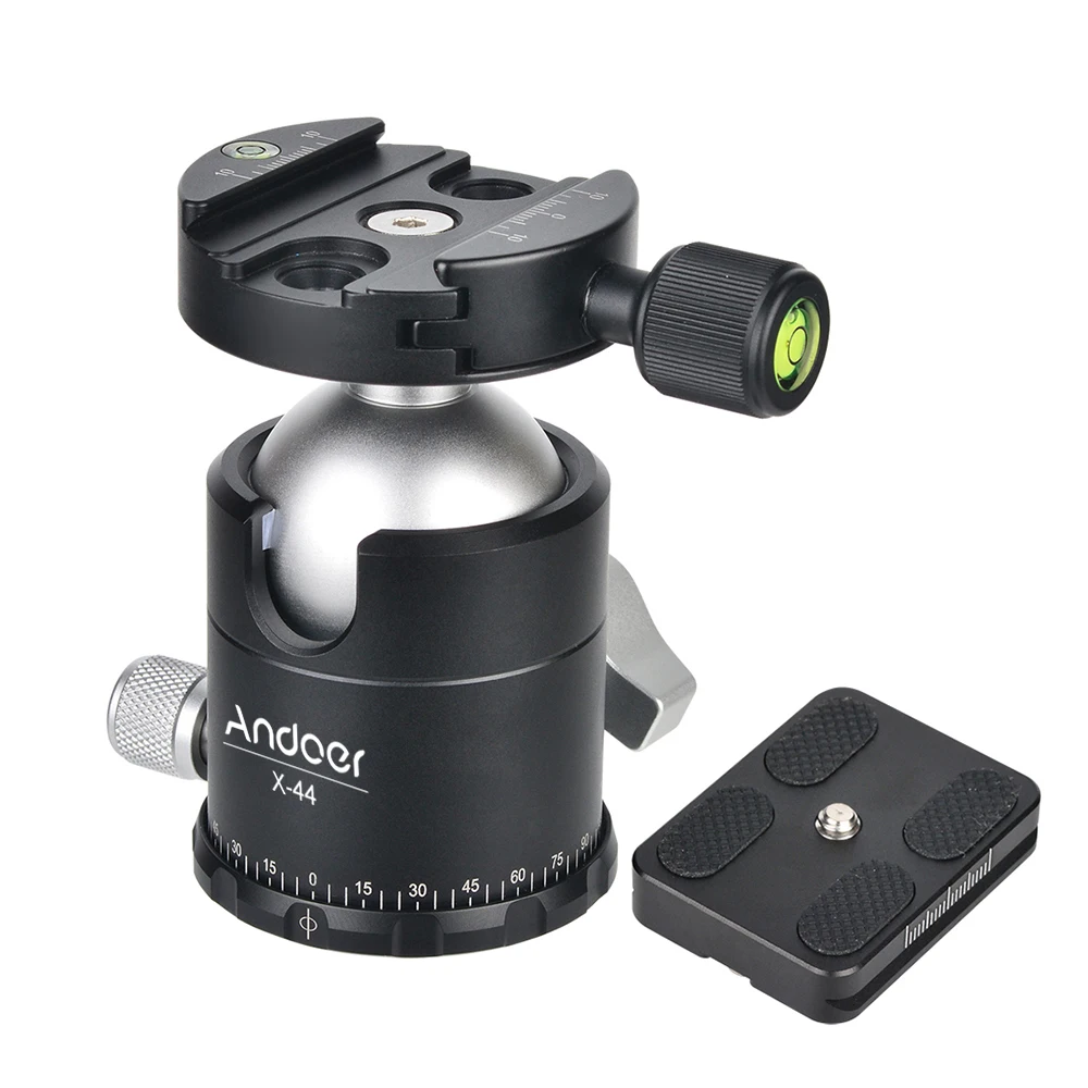 Andoer Tripod Ball Head Monopod Head Max. Load Capacity 30kg With Quick Release Plate 1/4 Inch Screw Mount For Canon Cameras
Andoer Tripod Ball Head Monopod Head Max. Load Capacity 30kg With Quick Release Plate 1/4 Inch Screw Mount For Canon Cameras