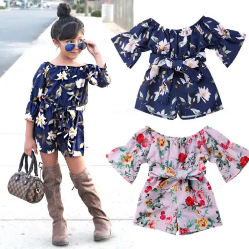 2019 Kids Baby Girl Stripes Flower Off Shoulder Romper Playsuit Outfit Clothes Summer 1-5T
2019 Kids Baby Girl Stripes Flower Off Shoulder Romper Playsuit Outfit Clothes Summer 1-5T