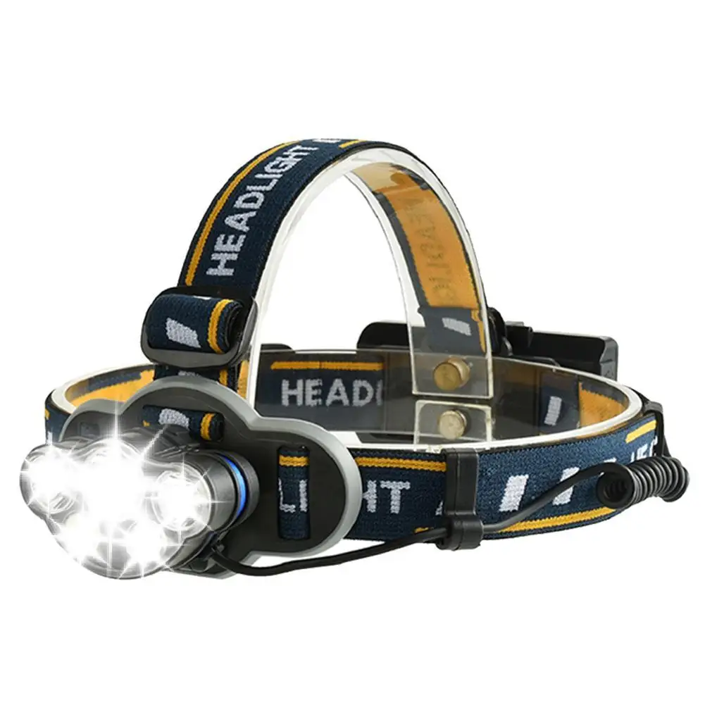 10000 Lm Super Bright Led Headlamp 8 Modes Rechargeable Flashlight Red Warning Lights For Home Maintenance Outdoor Activity | Лампы и